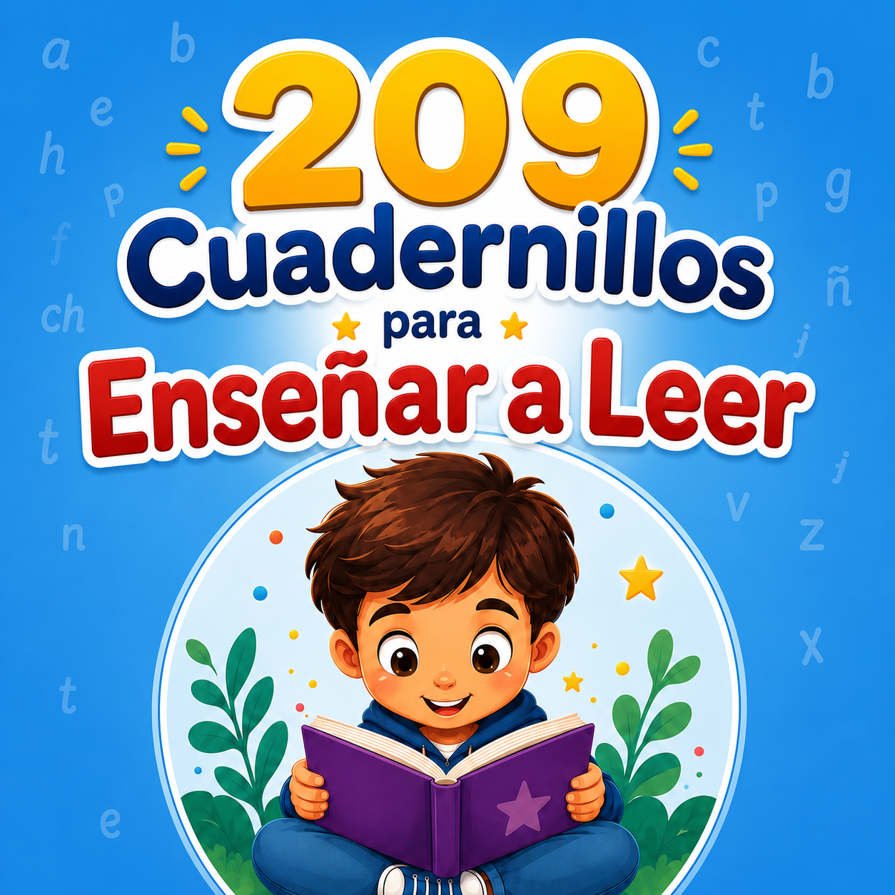 Portada del pack 209 Cuadernillos para Enseñar a Leer